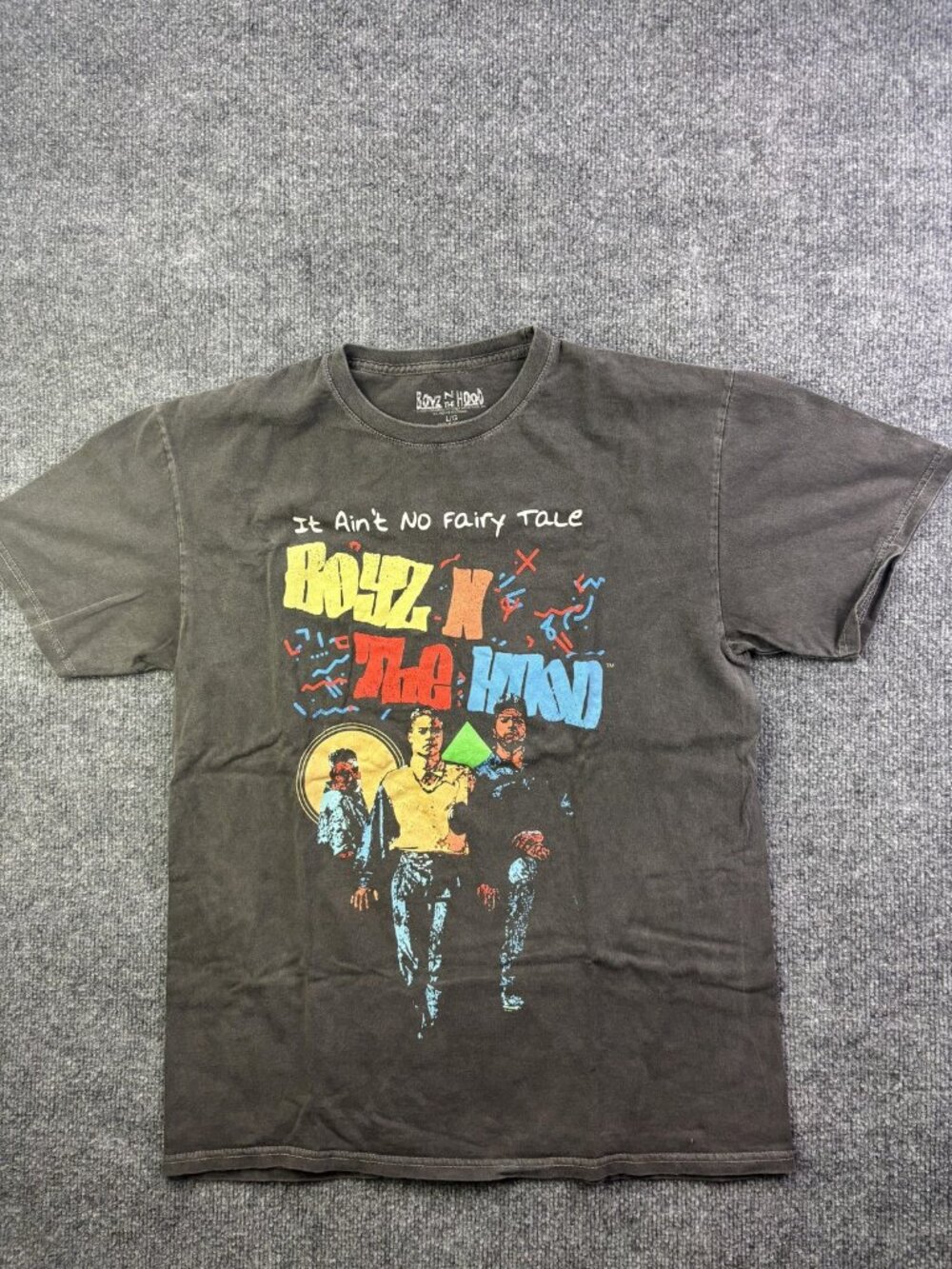 Boyz N The Hood‎ Shirt Mens Large Black It Ain't No Fairy Tale Graphic Tee Movie